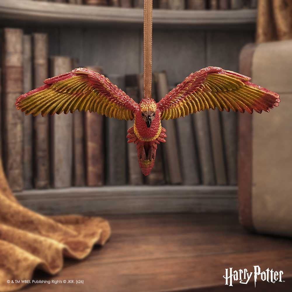 Nemesis Now Harry Potter - Fawkes in Flight Hanging Ornament Christmas bauble - Multicolours